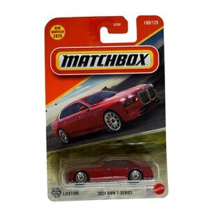 Matchbox 2024 BMW 7-Series Red Sedan | New for 2025 #100/125 Diecast